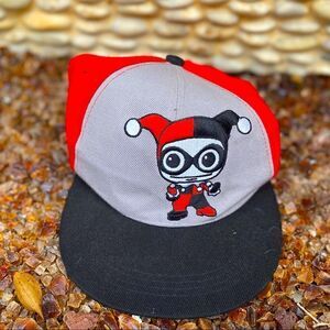🧢SIX FLAGS HARLEY QUINN BASEBALL CAP/HAT Adjustable Good pre-owned condition
